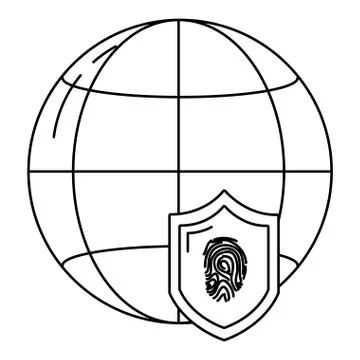 Security system cartoon Illustrazione stock