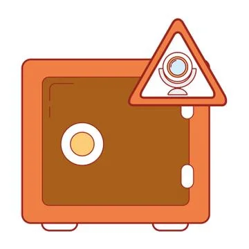 Security system cartoon イラスト素材