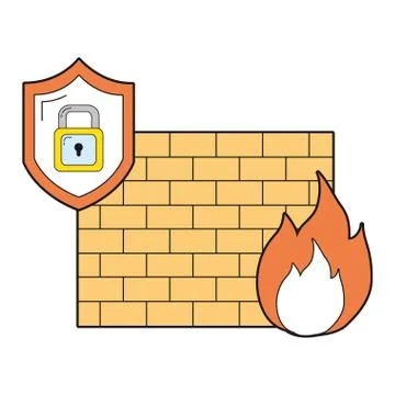 Security system cartoon 库存插图