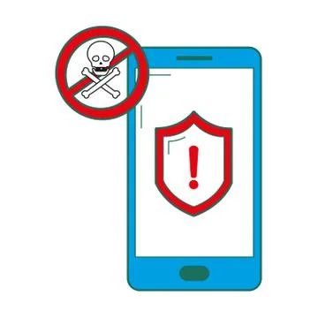 Security system cartoon Illustrazione stock