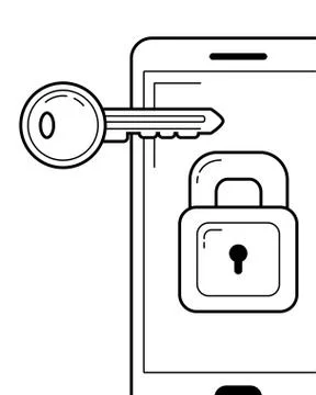 Security system cartoon 库存插图