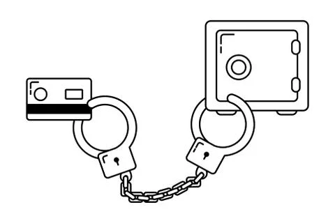Security system cartoon 스톡 일러스트