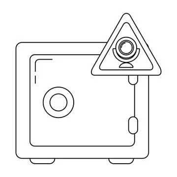 Security system cartoon Stock Illustration