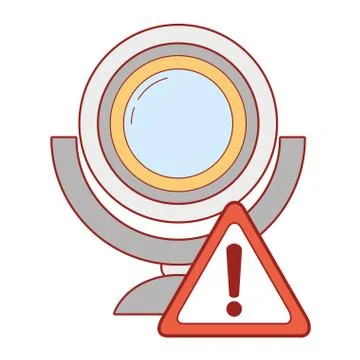 Security system cartoon 스톡 일러스트