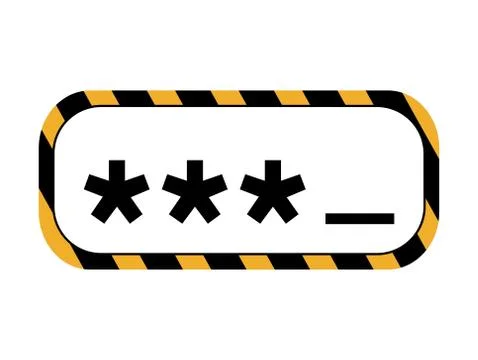 Security system concept. code and barrier icon. protection conce Illustration