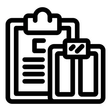 Security system connecting to server with clipboard showing data log Stock Illustration