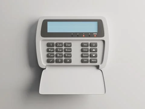 Security System Control Panel Illustrazione stock
