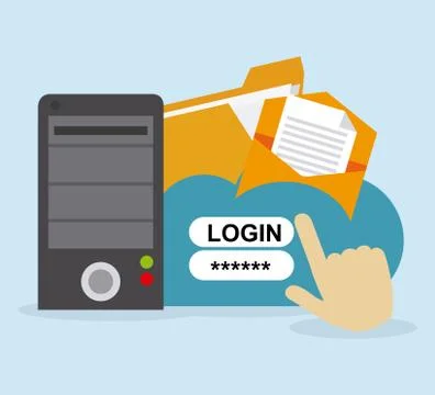 Security system desgin Stock Illustration