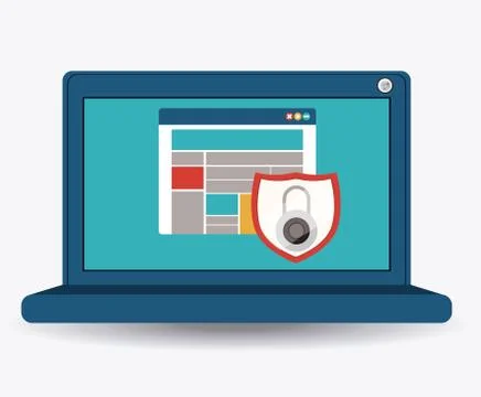 Security system design Stock Illustration