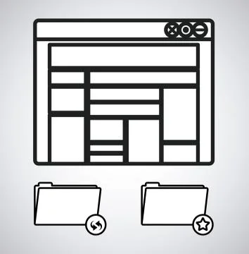 Security system design Illustrazione stock
