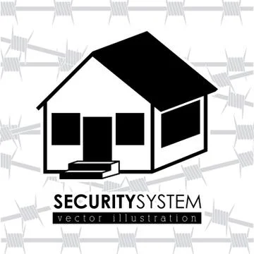 Security system design Stock Illustration