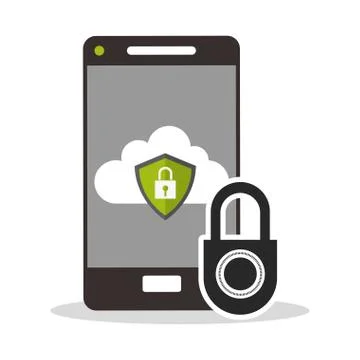 Security system design Illustrazione stock