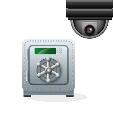 Security system design. protection icon. Isolated illustration Stock Illustration