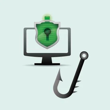 Security system design. protection icon. Isolated illustration Stock Illustration