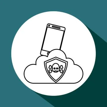 Security system design. Technology icon. Isolated illustration , vector Stock Illustration