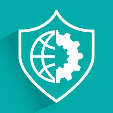 Security system design, vector illustration eps10 graphic Illustrazione stock