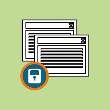 Security system design , vector illustration 스톡 일러스트