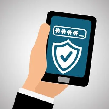 Security system design, warning and technology concept Stockillustratie