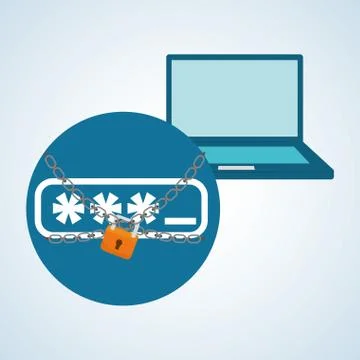 Security system design, warning and technology concept Stockillustratie