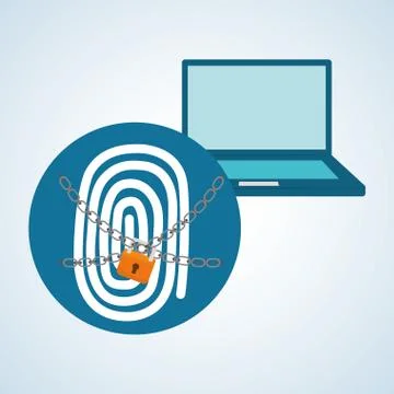 Security system design, warning and technology concept Stock Illustration