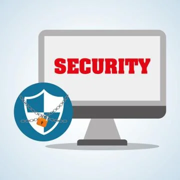 Security system design, warning and technology concept 스톡 일러스트