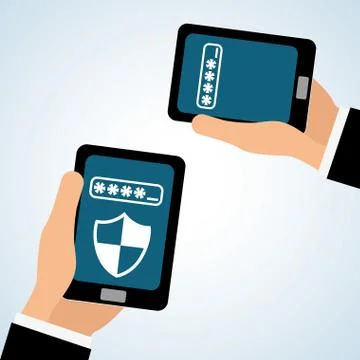 Security system design, warning and technology concept 스톡 일러스트