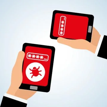 Security system design, warning and technology concept Stockillustratie