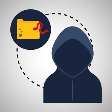 Security system design. warning icon. protection concept Illustrazione stock