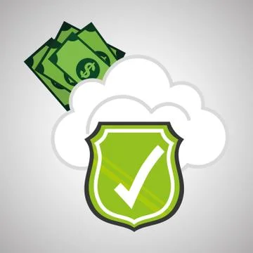 Security system design. warning icon. protection concept Illustrazione stock