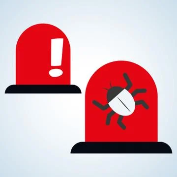 Security system design. warning icon. protection concept Illustrazione stock