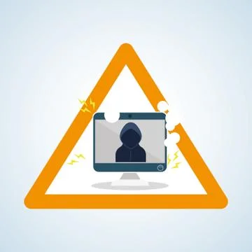 Security system design. warning icon. protection concept Stock Illustration