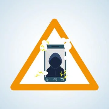 Security system design. warning icon. protection concept Stock Illustration