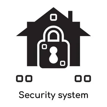 Security system icon isolated on white background 무료 스톡 일러스트