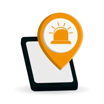 Security system icon over white background, vector illustration Ilustración de archivo