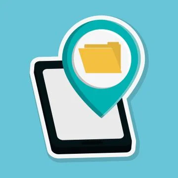 Security system icon over white background, vector illustration Stock Illustration