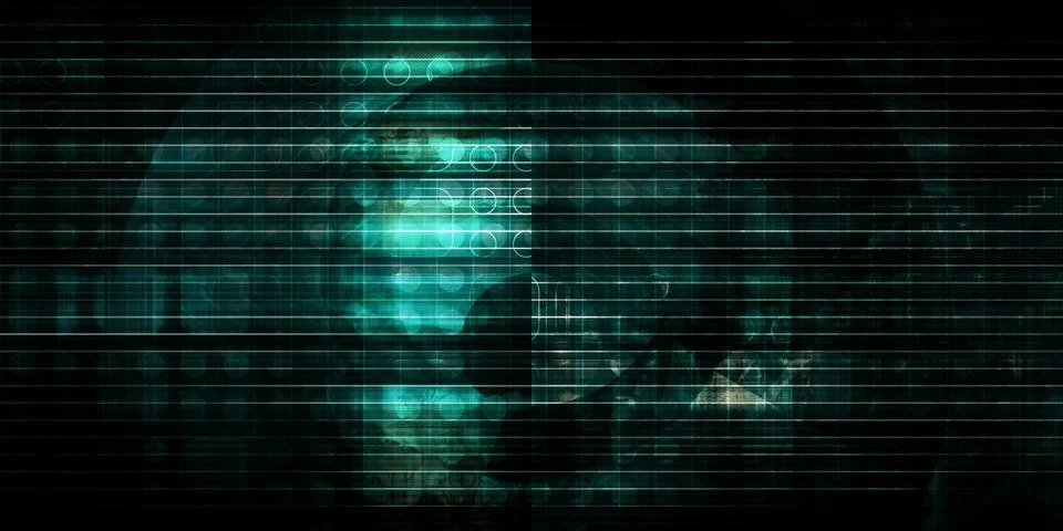 Security System Stock Illustration