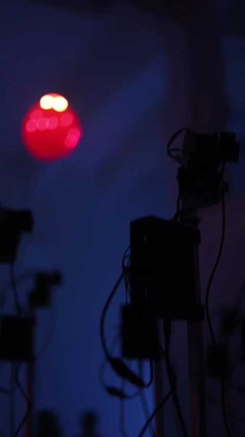 Security system laser vertical video Stock Footage 288042422