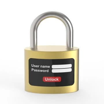 Security system of the lock 1 Stock Illustration