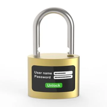 Security system of the lock 2 Stock Illustration