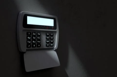 Security System Panel Stock Illustration