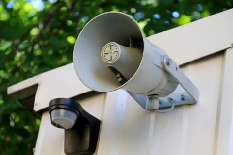 Security system siren Fotos Stock