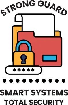 A security system that is smart and total Stock Illustration