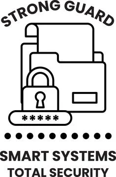 A security system that is smart and total Illustrazione stock
