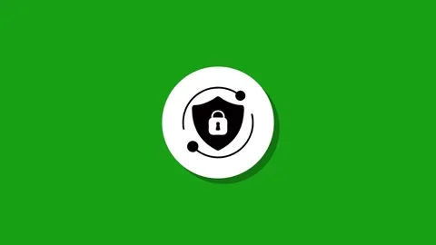 Security system symbol animation digital protection concept loopable icon c.. Stock Footage 327762710