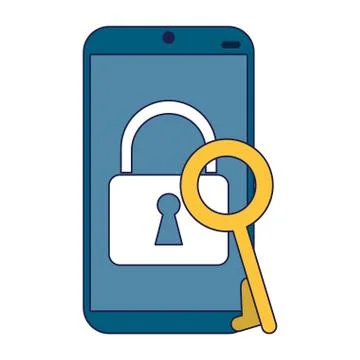 Security system technology blue lines Illustrazione stock