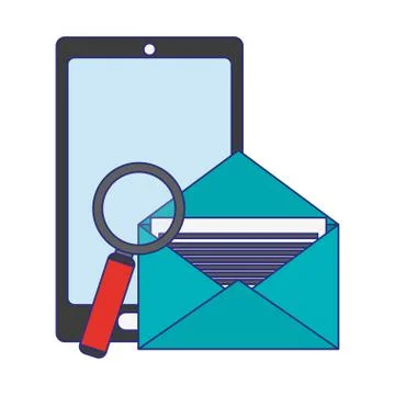 Security system technology blue lines Stock Illustration