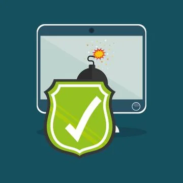 Security system technology Illustrazione stock