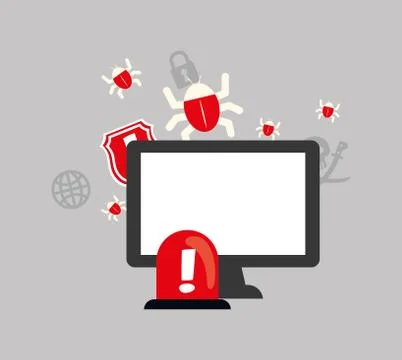 Security system technology Illustrazione stock