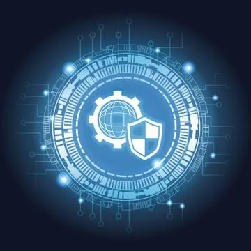 Security system technology Stock Illustration