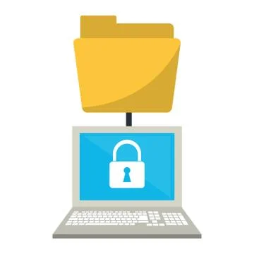 Security system technology Illustrazione stock